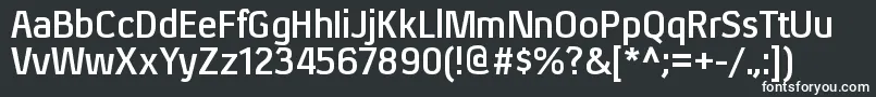 XenurgBold Font – White Fonts on Black Background