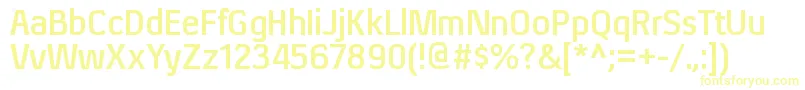 XenurgBold Font – Yellow Fonts on White Background