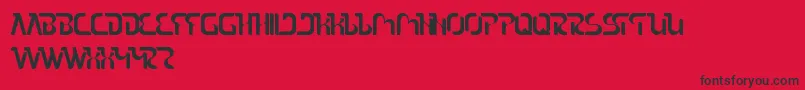 TheSound Font – Black Fonts on Red Background