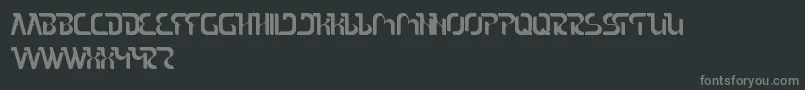 フォントTheSound – 黒い背景に灰色の文字