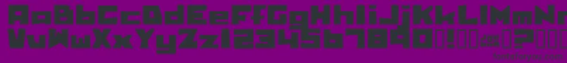 フォントBilliebob – 紫の背景に黒い文字