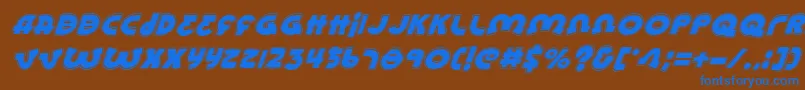 Подробнее о шрифте Lionelai Шрифт Lionelai – синие шрифты на коричневом фоне
