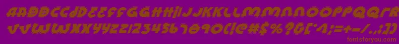 Lionelai Font – Brown Fonts on Purple Background