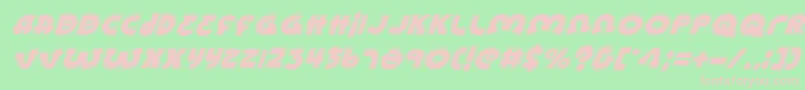 Lionelai Font – Pink Fonts on Green Background
