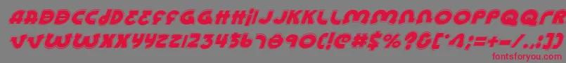 Lionelai Font – Red Fonts on Gray Background