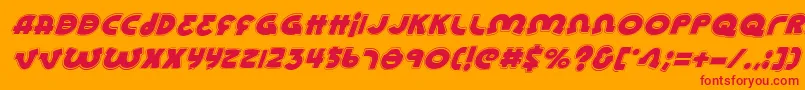 Lionelai Font – Red Fonts on Orange Background