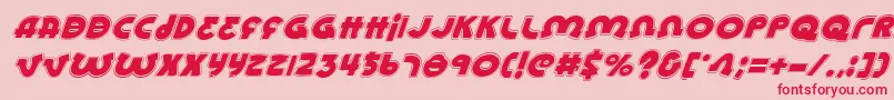 Lionelai Font – Red Fonts on Pink Background