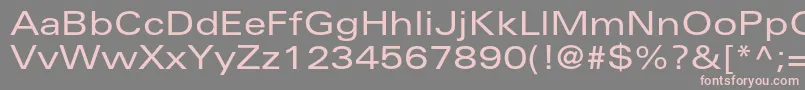 UniversltstdEx Font – Pink Fonts on Gray Background