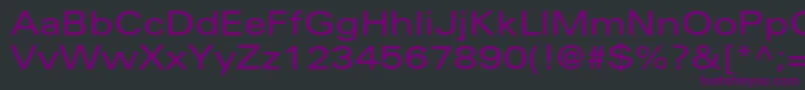 UniversltstdEx Font – Purple Fonts on Black Background