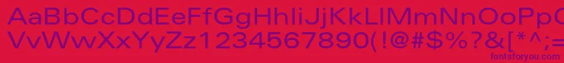 Шрифт UniversltstdEx – фиолетовые шрифты на красном фоне
