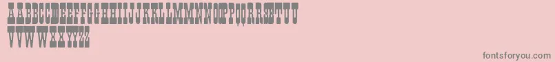 Fisticuffs Font – Gray Fonts on Pink Background