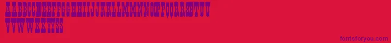 Fisticuffs Font – Purple Fonts on Red Background