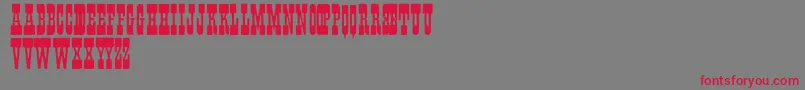 Fisticuffs Font – Red Fonts on Gray Background