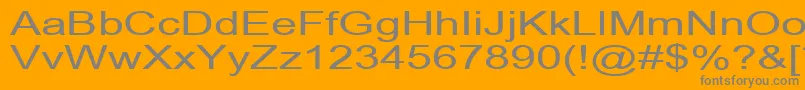 ArialCyr140n Font – Gray Fonts on Orange Background