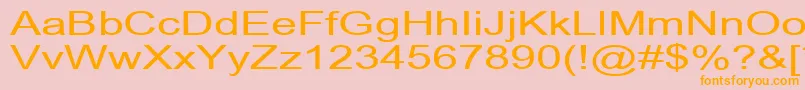 ArialCyr140n Font – Orange Fonts on Pink Background