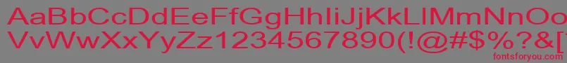 ArialCyr140n Font – Red Fonts on Gray Background