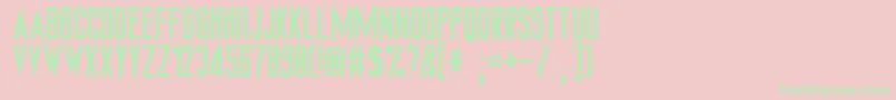 Hamsteade Font – Green Fonts on Pink Background