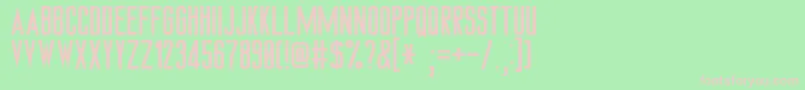 Hamsteade Font – Pink Fonts on Green Background