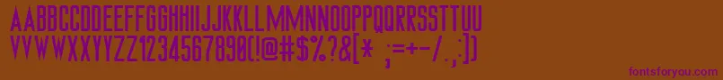 Hamsteade Font – Purple Fonts on Brown Background