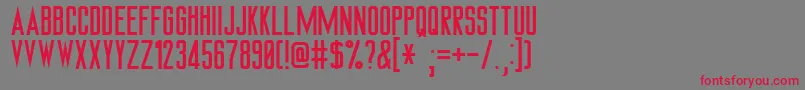 Hamsteade Font – Red Fonts on Gray Background