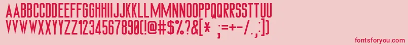 Hamsteade Font – Red Fonts on Pink Background
