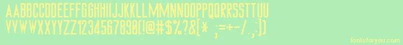 Hamsteade Font – Yellow Fonts on Green Background