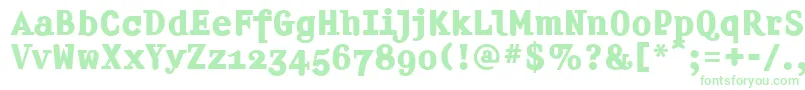 Więcej informacji o czcionce Amplifierb Czcionka Amplifierb – zielone czcionki