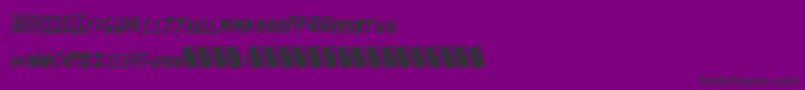 Fleshshop Font – Black Fonts on Purple Background