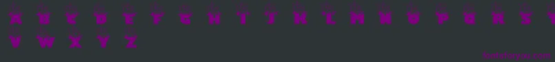Jollysanta Font – Purple Fonts on Black Background