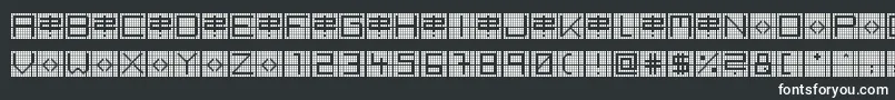 BackToHeavyCoatFatGroundGrid Font – White Fonts