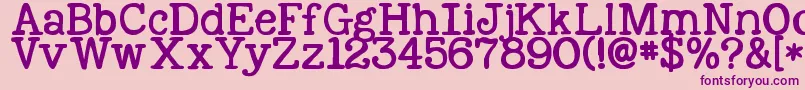 Kgnexttomesolid Font – Purple Fonts on Pink Background