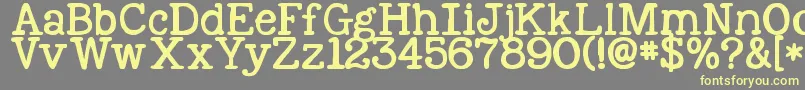More about Kgnexttomesolid Font Kgnexttomesolid Font – Yellow Fonts on Gray Background
