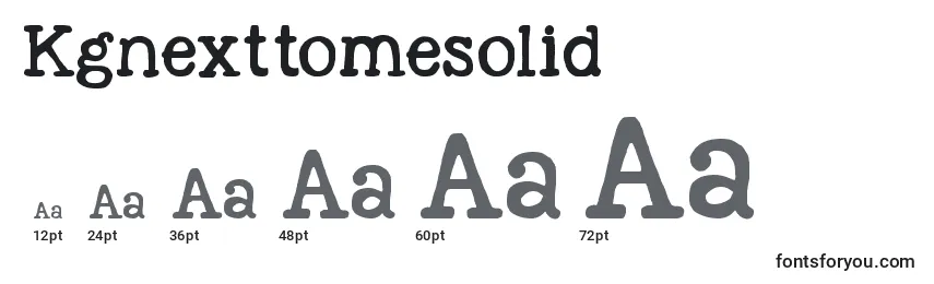 Kgnexttomesolid Font Sizes