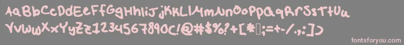 Etw Font – Pink Fonts on Gray Background