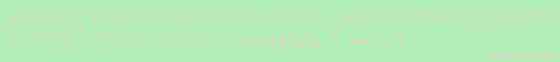 VtksThanksYou Font – Pink Fonts on Green Background