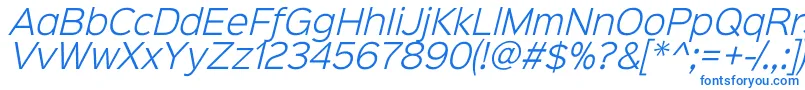 フォントSinkinsans300lightitalic – 青いフォント