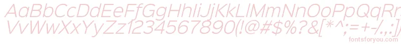 Подробнее о шрифте Sinkinsans300lightitalic Шрифт Sinkinsans300lightitalic – розовые шрифты