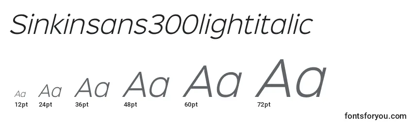 Sinkinsans300lightitalic Font Sizes