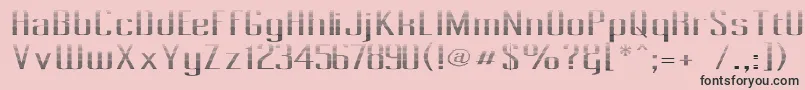PecotLined Font – Black Fonts on Pink Background