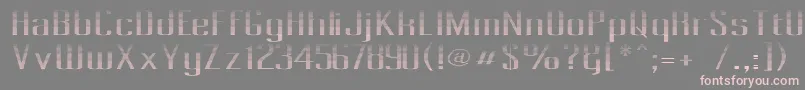 PecotLined Font – Pink Fonts on Gray Background