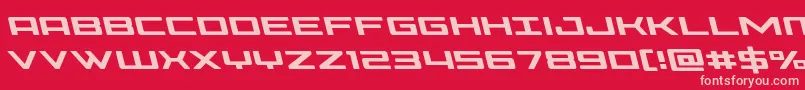 Phoenicialeft Font – Pink Fonts on Red Background