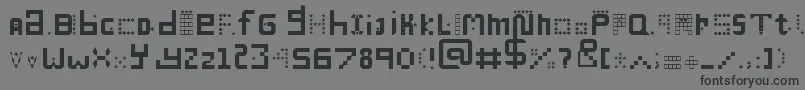ManyMiles Font – Black Fonts on Gray Background