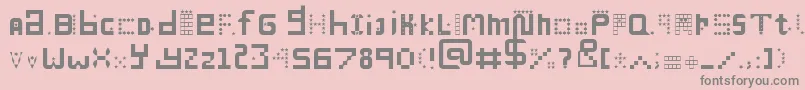 ManyMiles Font – Gray Fonts on Pink Background