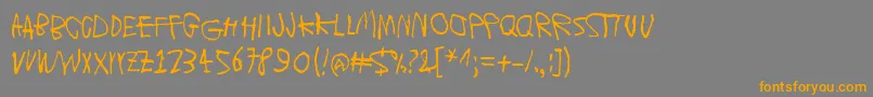 MoonsOfJupiterEuropa Font – Orange Fonts on Gray Background