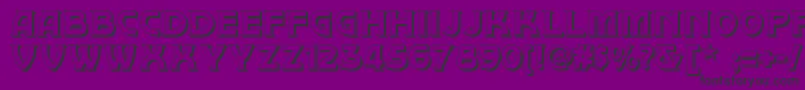 Brownwoodshadownf Font – Black Fonts on Purple Background