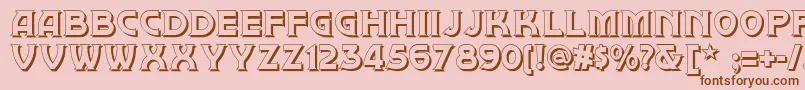 More about Brownwoodshadownf Font Brownwoodshadownf Font – Brown Fonts on Pink Background