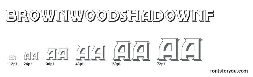 Brownwoodshadownf Font Sizes