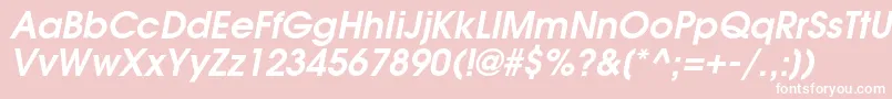 AgavalanchecBolditalic Font – White Fonts on Pink Background