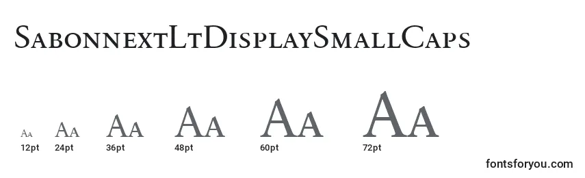 SabonnextLtDisplaySmallCaps Font Sizes