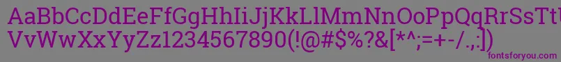 RobotoSlabRegular Font – Purple Fonts on Gray Background